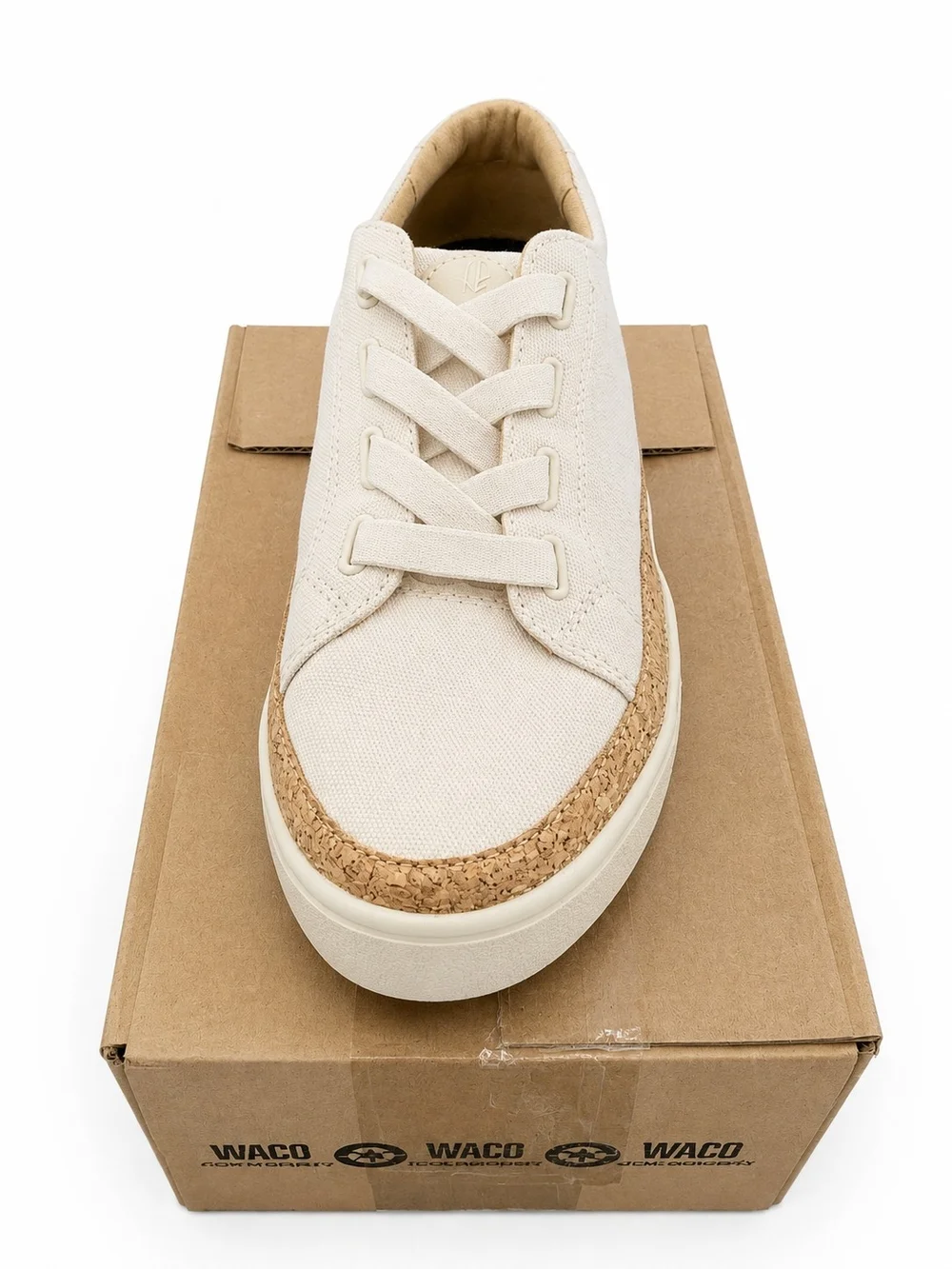 Revitalign White Canvas Lace Up Slip On Comfort Sneakers NIB Womens Sizes 7-11